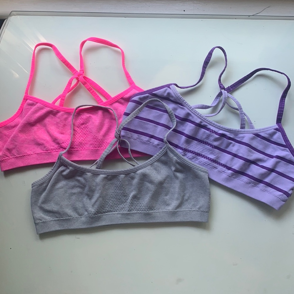 Girls Sports Bra 3 Pack